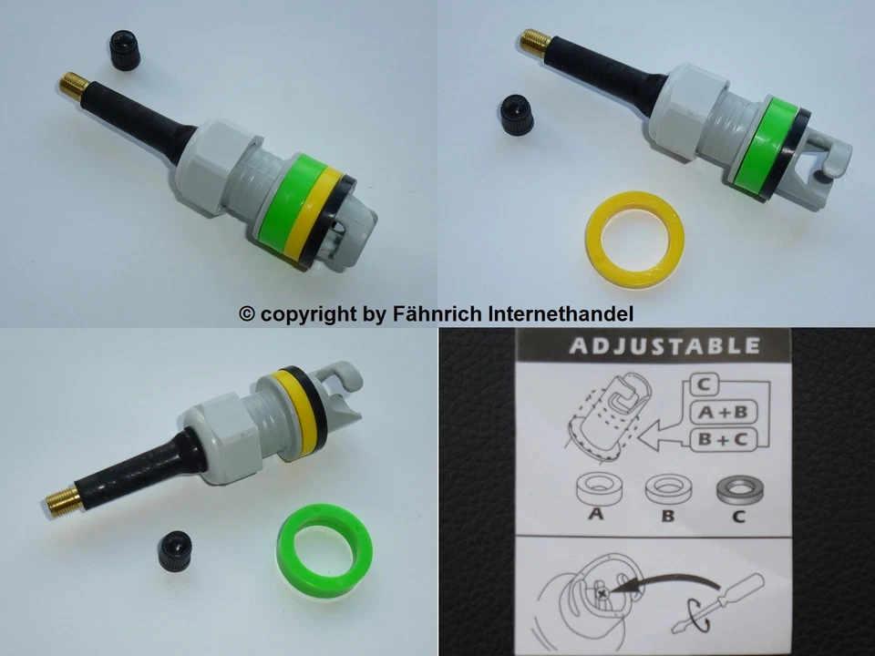 ADAPTER  HR BRAVO AUTOVENTIL AUTOREIFENVENTIL SCHLAUCHBOOT SUP BOARD KOMPRESSOR - Bild 1 von 1