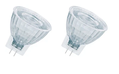 2x Osram LED Star MR11 Reflektor Spot GU4 2,5W=20W 12V EEK:F (Spektrum A - G) - Bild 1 von 3
