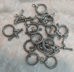 Pewter Toggle - Rope design 20mm Q=14 - Picture 1 of 4