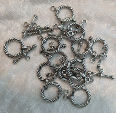 Pewter Toggle - Rope design 20mm Q=14 - Image 1 of 4