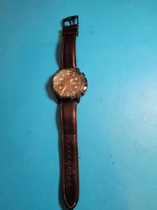Orologio da uomo Fossil FS5113 Dean Quadrante Marrone Marrone Cinturino in pelle - Foto 1 di 4