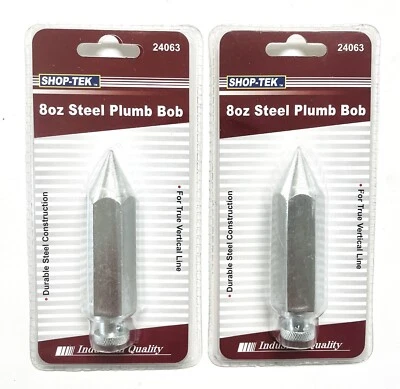 Bob de plomada de acero Shop-Tek 2 piezas 8 oz, 24063 Foto 1 de 2