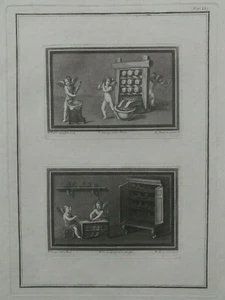 Antique Engraving etching from "Raccolta di Pitture d'Ercolano¨Pompenanos..... - Picture 1 of 12