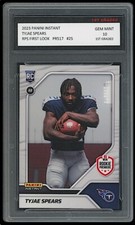 TYJAE SPEARS 2023 PANINI INSTANT RPS FIRST LOOK 1ST GRADED 10 ROOKIE CARD TITANS