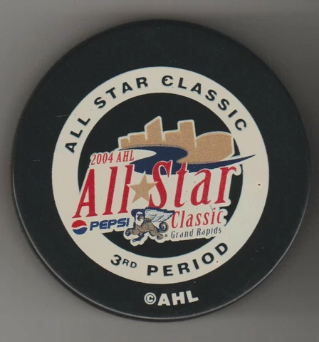 Grand Rapids Griffins XV 15th Anniversary SherWood Andrews AHL GAME Puck GRIFFIN Cover