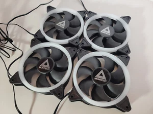 Ventilador Montech sólido RGB 120 mm (conectores de alimentación MOLEX y PWM) (paquete de 4) - Imagen 1 de 5