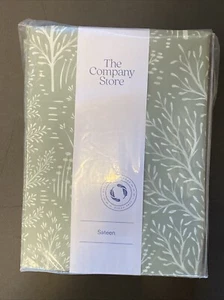 The Company Store LH MISTY GROVE Wrinkle-Free Sateen Sheet Set, Twin, NWT - Picture 1 of 7