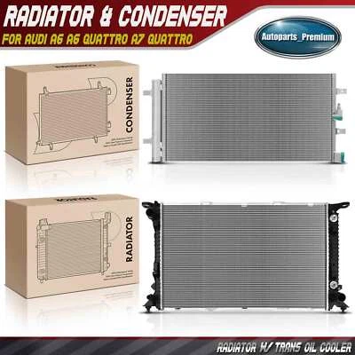 Nuevo kit de refrigeración de radiador y condensador de CA para Audi A6 2016 A6 Quattro A7 Quattro Foto 1 de 4