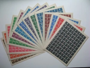 Feuille (14) 50 ex. neuf** Séries Coloniales Entraide Française 1944 TBE C:2475€ - Picture 1 of 15