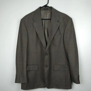 Geoffrey Beene Blazer Men's 44R Lambswool Houndstooth Sport Coat 2-Button Jacket - Picture 1 of 15