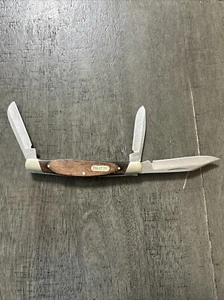 Buck 371 Stockman Wood Handle Folding Pocket Knife 3 Blades 2010 - Picture 1 of 9