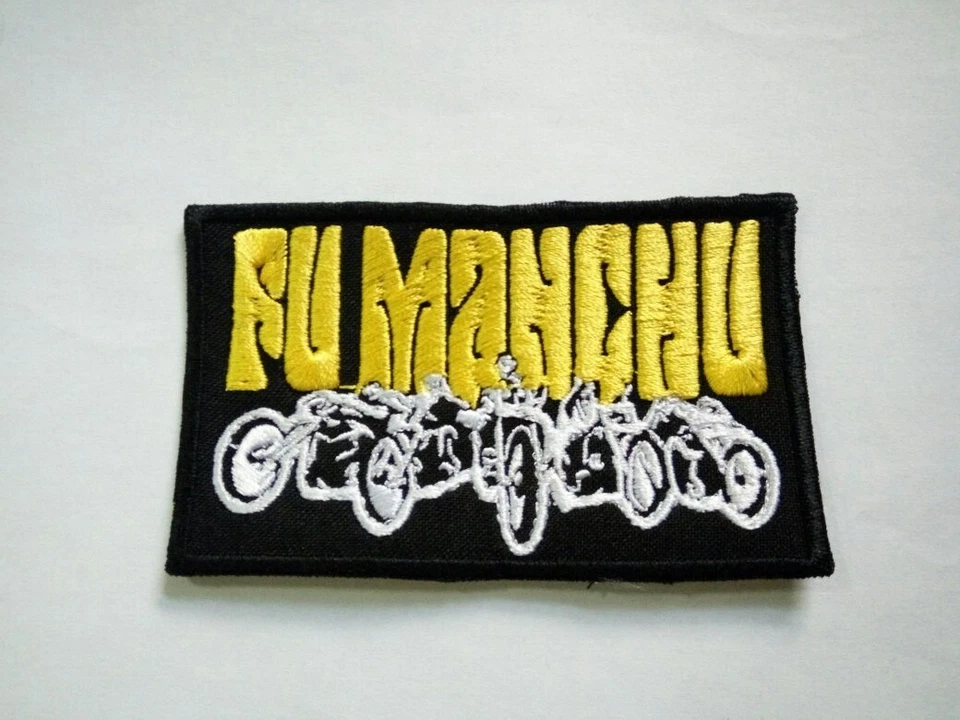 ##Fu Manchu##  embroidered patch. - Image 1 of 1