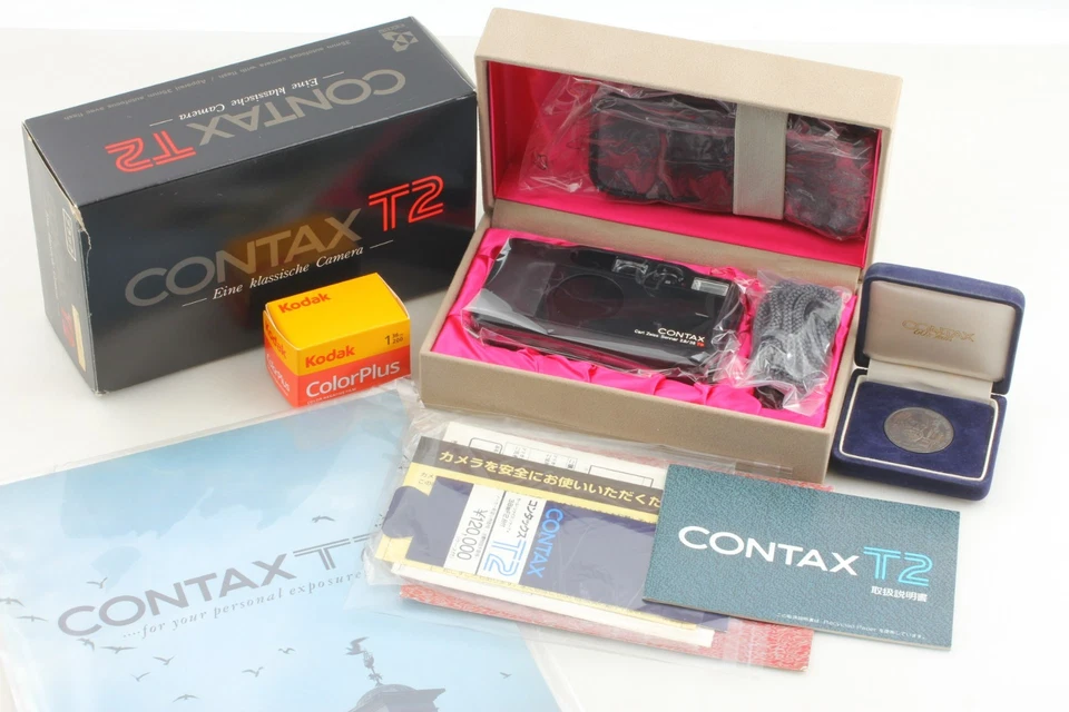 [ UNUSED in Box] Contax Titan Black T2 35mm Film Camera Limited 2000 from JAPAN - Image 1 of 4