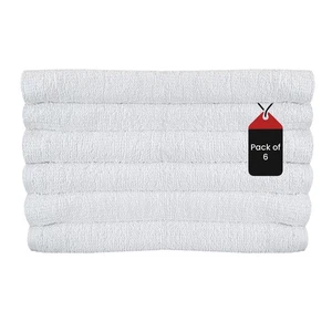 Nuovo Asciugamano Bagno Bulk Bianco 24x48 – Cotone Morbido, Assorbente, Grande Hotel Spa Palestra - Foto 1 di 39