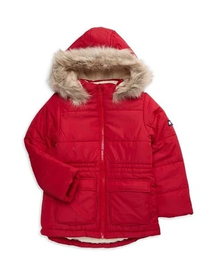 Tommy Hilfiger Big Girls Parche Bolsillo Anorak Puffer - Chile Pepper - S Foto 1 de 4