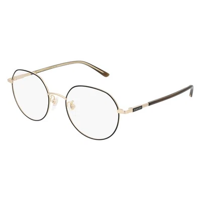 Óculos redondo Gucci GUCCI LOGO GG 1349O 003 dourado metal 53mm - Imagem 1 de 3