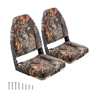 2-Pack Boat Seats High Back Folding Fishing Boat Seat Sponge Padding Chair - Image 1 of 4