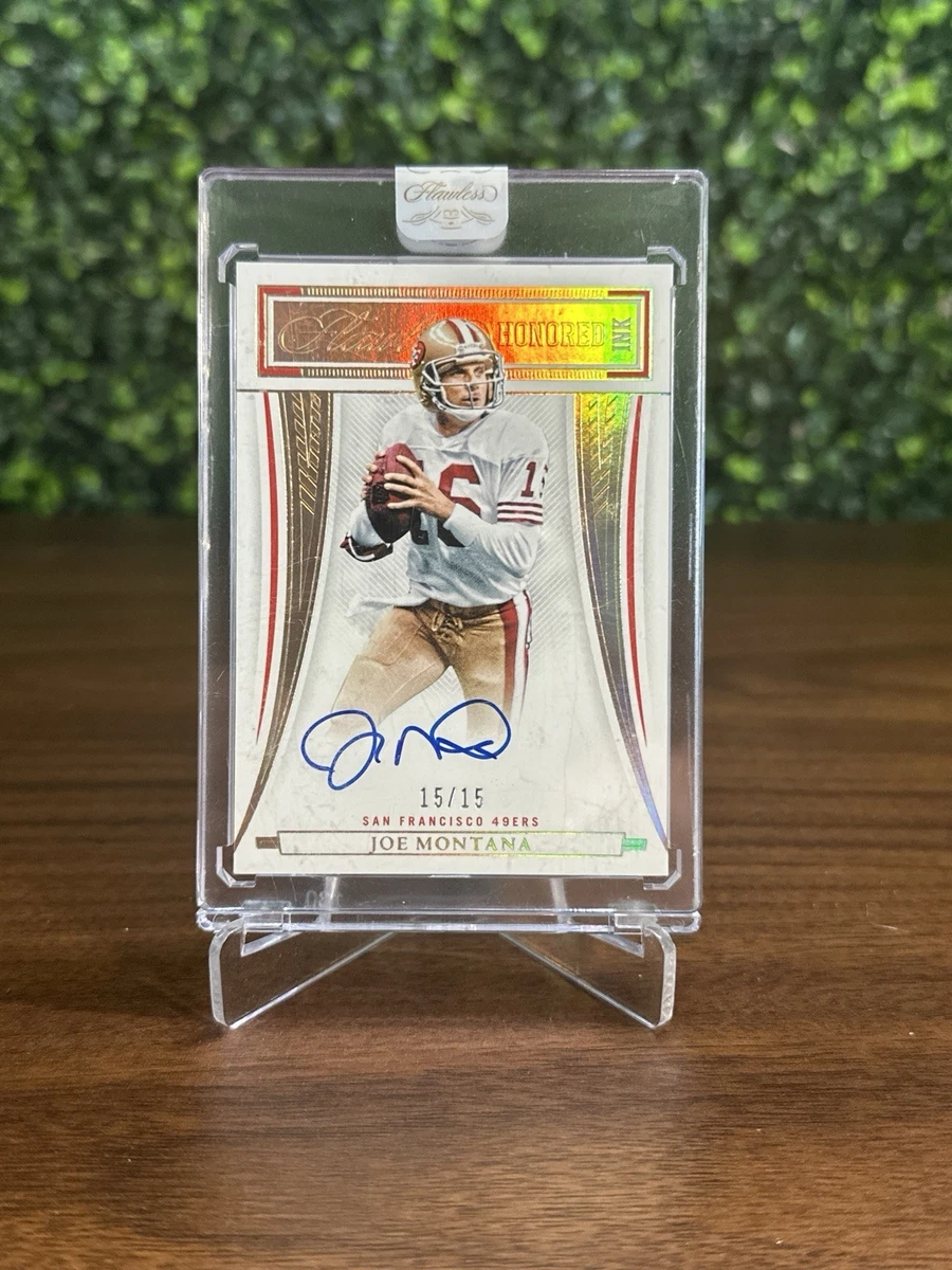Joe Montana Original Autographed Football Trading Cards