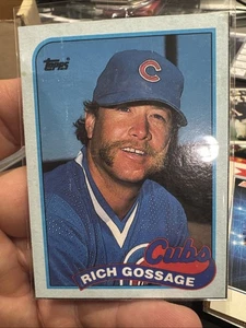 Topps Box Bottom D Rich Goose Gossage Cubs 1989 - Imagen 1 de 2