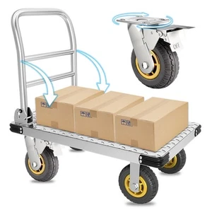 Foldable Push Cart Dolly, Moving Platform Hand Truck, Heavy Duty 2200 lbs. Ca... - Picture 1 of 7