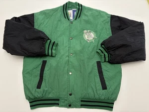 Chaqueta Bombardero De Colección Años 90 Boston Celtics Competidor Hecha en Corea Talla Mediana Verde - Imagen 1 de 9