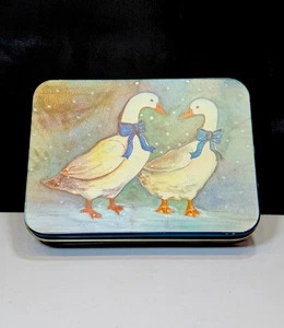 Country Mother Goose Vintage Playing Cards Sealed Double Decks Metal Storage Tin - Picture 1 of 6