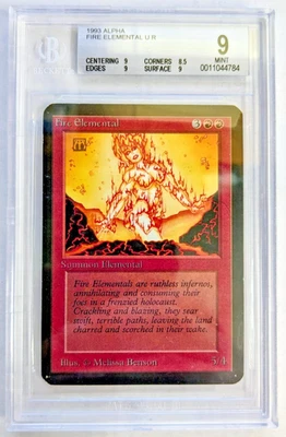 MTG ALPHA Fire Elemental BGS GRADE 9 - Image 1 of 2