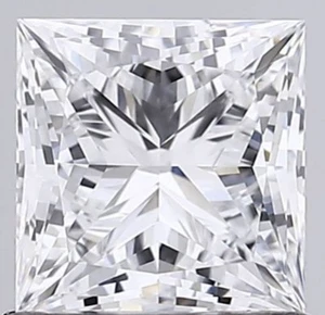 0,25Ct Labor gezüchteter loser Diamant Diamant, Princess-Schliff E F Farbe VS VVS hpht - Bild 1 von 9