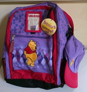 Vintage Disney Winnie Puuh Rucksack Neu mit Etikett mit kostenlosem Bonus Baseballkappe - Bild 1 von 3