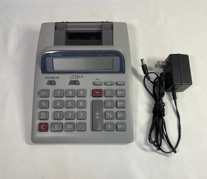 Casio HR-150LC 2 Color Print Calculator w/Adapter - Picture 1 of 10
