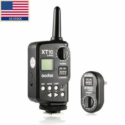 US Godox XT-16 Wireless 2.4G Power Controller Flash Trigger Set f Studio Flashes - Image 1 of 4