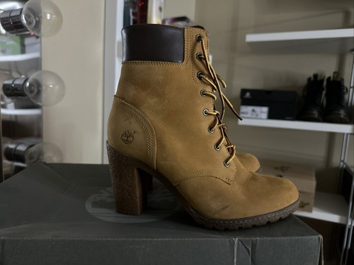 Stivaletti Timberland donna marroni Earthkeepers brillanti stringati grano taglia 7