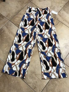 Justfab Damen mittelblau Reitsport weites Bein flache Vorderseite hinten Reißverschluss Hose E - Bild 1 von 9