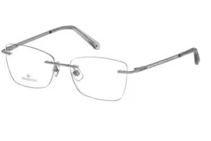 Swarovski SK 5261 016 Silber Randlos Metall Optik Brille Brillengestell 52-15-140 RX - Bild 1 von 3