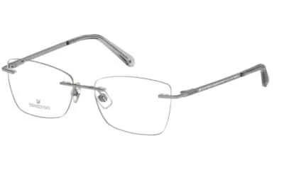 Swarovski SK 5261 016 Silver Rimless Metal Optical Eyeglasses Frame 52-15-140 RX - Image 1 of 3