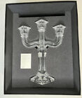 Versace for Rosenthal Crystal Three Light Candle Arm Candelabra Medusa 11 3/4"