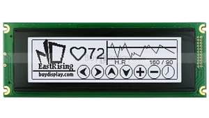 Weiß 240x64 Grafik LCD Modul Display mit RA6963, T6963 Controller mit Tutorial - Bild 1 von 5
