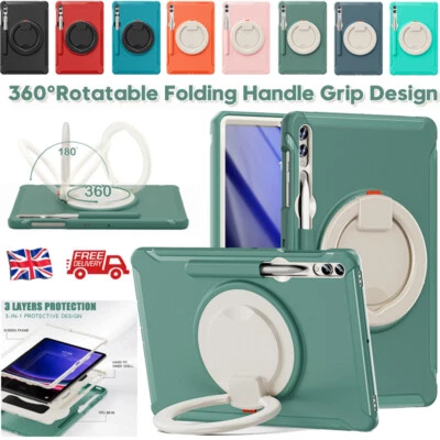 For Samsung Galaxy Tab S9 FE+ 10.9" 12.4" Tablet Rugged Hard Case Rotating Cover - Image 1 of 4
