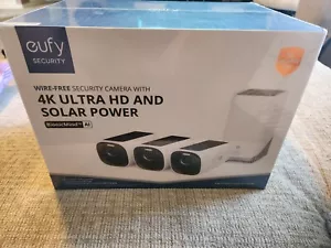 eufy eufyCam S330 Solar Power Wire-Free Security 3 Camera Kit T88721W1 - NEW! - Picture 1 of 5