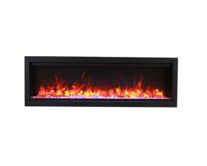 Amantii Smart 34 Clean face Electric Built-in with log and glass, black steel... - Picture 1 of 1
