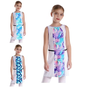Girls Tennis Dress Golf Badminton Training Sundress Sleeveless Sports Activewear - Picture 1 of 25