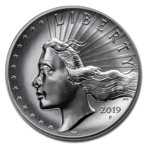 2019-P 2.5 oz Silver American Liberty High Relief (Spotted) - SKU#212489 Cover