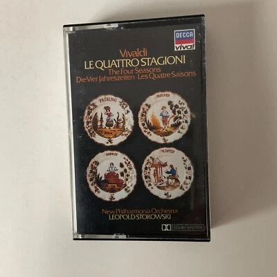 Vivaldi - The Four Seasons Stokowski NPO Decca Cassette Tape KVIC 3 Classical - Image 1 of 4