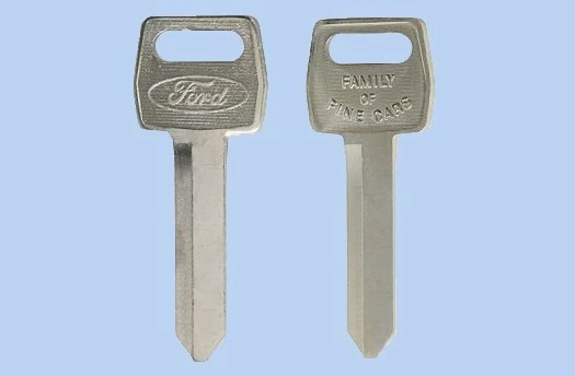 Оригинальная дверь зажигания с логотипом Ford H51 Square Cougar Fairlane Thunderbird пустой ключ - Изображение 1 из 1