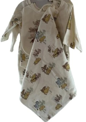 Disney Winnie The Pooh ~ Newborn ~ 7.8 Lbs ~ 4 Piece Starter Set - Image 1 of 4