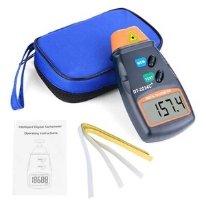 Berührungsloser Drehzahlmesser LCD Digital Laser Umdrehungsmesser Tachometer DE - Bild 1 von 12