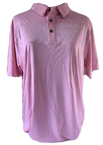 NICKLAUS ECO CHOICE PINK HAWAIIAN PRINT GOLF POLO SHIRT, UPF 50, MEN'S SMALL - Picture 1 of 11