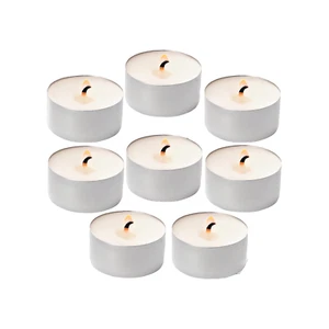 Unscented Tea Lights Candles 8 Hours long Burn Time Fragrance Free Opella 40 Pcs - Picture 1 of 15