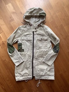 Khujo Damen Parka Jacke Gr. M, Beige-Khaki, Sommer, Übergang, Camouflage, w.Neu - Bild 1 von 6