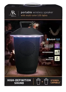 AR Charleston Portable Bluetooth Indoor/Outdoor Speaker with Multi-Color LEDs - Picture 1 of 5